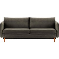 Nimbus Sofa Bed with Storage, graphite, Leg colour: aveo