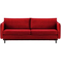 Nimbus Sofa Bed with Storage, dark red, Leg colour: black