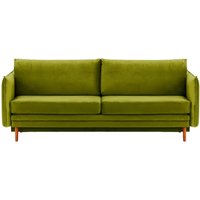 Nimbus Sofa Bed with Storage, olive green, Leg colour: aveo