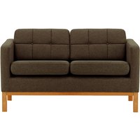 Normann 2 Seater Sofa, brown, Leg colour: aveo