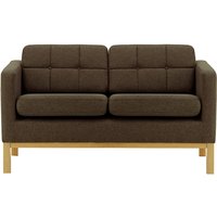 Normann 2 Seater Sofa, brown, Leg colour: like oak