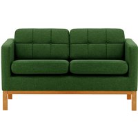 Normann 2 Seater Sofa, dark green, Leg colour: aveo