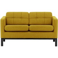 Normann 2 Seater Sofa, mustard, Leg colour: black