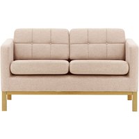 Normann 2 Seater Sofa, pastel pink, Leg colour: like oak