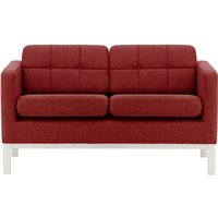 Normann 2 Seater Sofa, red, Leg colour: white