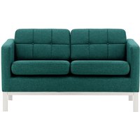 Normann 2 Seater Sofa, blue, Leg colour: white