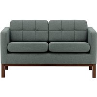 Normann 2 Seater Sofa, dark grey, Leg colour: dark oak