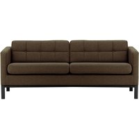Normann 3 Seater Sofa, brown, Leg colour: black
