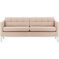 Normann 3 Seater Sofa, pastel pink, Leg colour: white