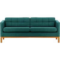 Normann 3 Seater Sofa, blue, Leg colour: aveo