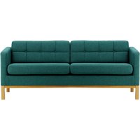 Normann 3 Seater Sofa, blue, Leg colour: like oak