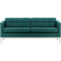 Normann 3 Seater Sofa, blue, Leg colour: white