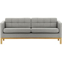 Normann 3 Seater Sofa, light grey, Leg colour: like oak