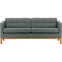 Normann 3 Seater Sofa, dark grey, Leg colour: aveo