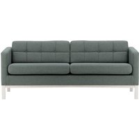 Normann 3 Seater Sofa, dark grey, Leg colour: white