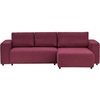 Solace Right Hand Corner Sofa Bed, red