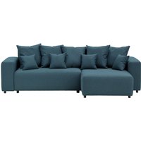 Homely Right Hand Corner Sofa Bed, blue