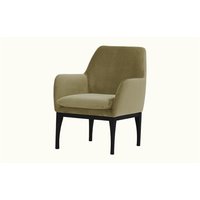 Beca Armchair with Wooden Legs, mink, Leg colour: black