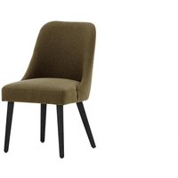 Albion Dining Chair, brown, Leg colour: black