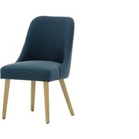 Albion Dining Chair, blue, Leg colour: like oak