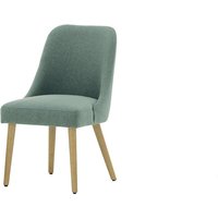 Albion Dining Chair, sky blue, Leg colour: like oak