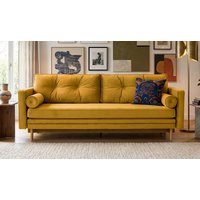 Mossa Sofa Bed with Storage, V 33 - Rust, Leg colour: like oak