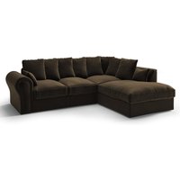 Baron Right Hand Corner Sofa, brown