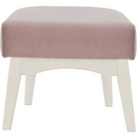 Hollis Footstool, lilac, Leg colour: white