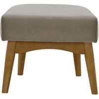 Hollis Footstool, grey, Leg colour: dark oak
