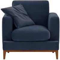 Covex Wood Armchair, blue, Leg colour: aveo