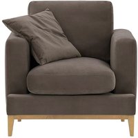 Covex Wood Armchair, grey, Leg colour: like oak