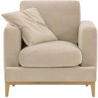 Covex Wood Armchair, light beige, Leg colour: like oak