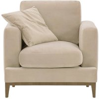 Covex Wood Armchair, light beige, Leg colour: wax black