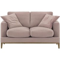 Covex Wood 2 Seater Sofa, lilac, Leg colour: wax black