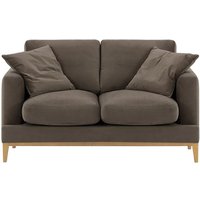 Covex Wood 2 Seater Sofa, grey, Leg colour: like oak