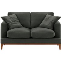 Covex Wood 2 Seater Sofa, graphite, Leg colour: aveo