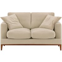 Covex Wood 2 Seater Sofa, light beige, Leg colour: aveo