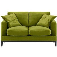 Covex Wood 2 Seater Sofa, olive green, Leg colour: black