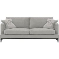 Covex Wood 3 Seater Sofa, silver, Leg colour: black