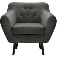 Varde Velvet Armchair, graphite