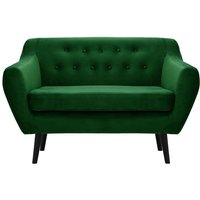Varde Velvet 2 Seater Sofa, dark green