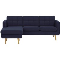 Brest Left Hand Corner Sofa, navy blue