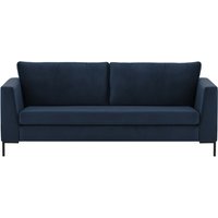 Gosena 3 Seater Sofa, blue, Leg colour: black metal