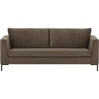 Gosena 3 Seater Sofa, grey, Leg colour: black metal