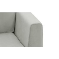 Gosena Armchair, silver, Leg colour: chrome metal