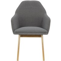 Buzz Chair, dark grey, Leg colour: like oak