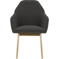 Buzz Chair, black, Leg colour: like oak