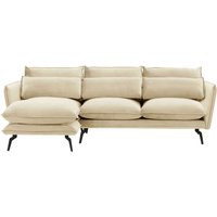 Layla Left Hand Corner Sofa, light beige