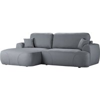 Satell left-hand corner sofa bed, light grey