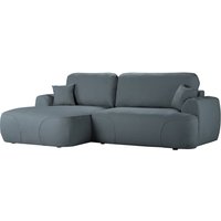 Satell left-hand corner sofa bed, dark grey
